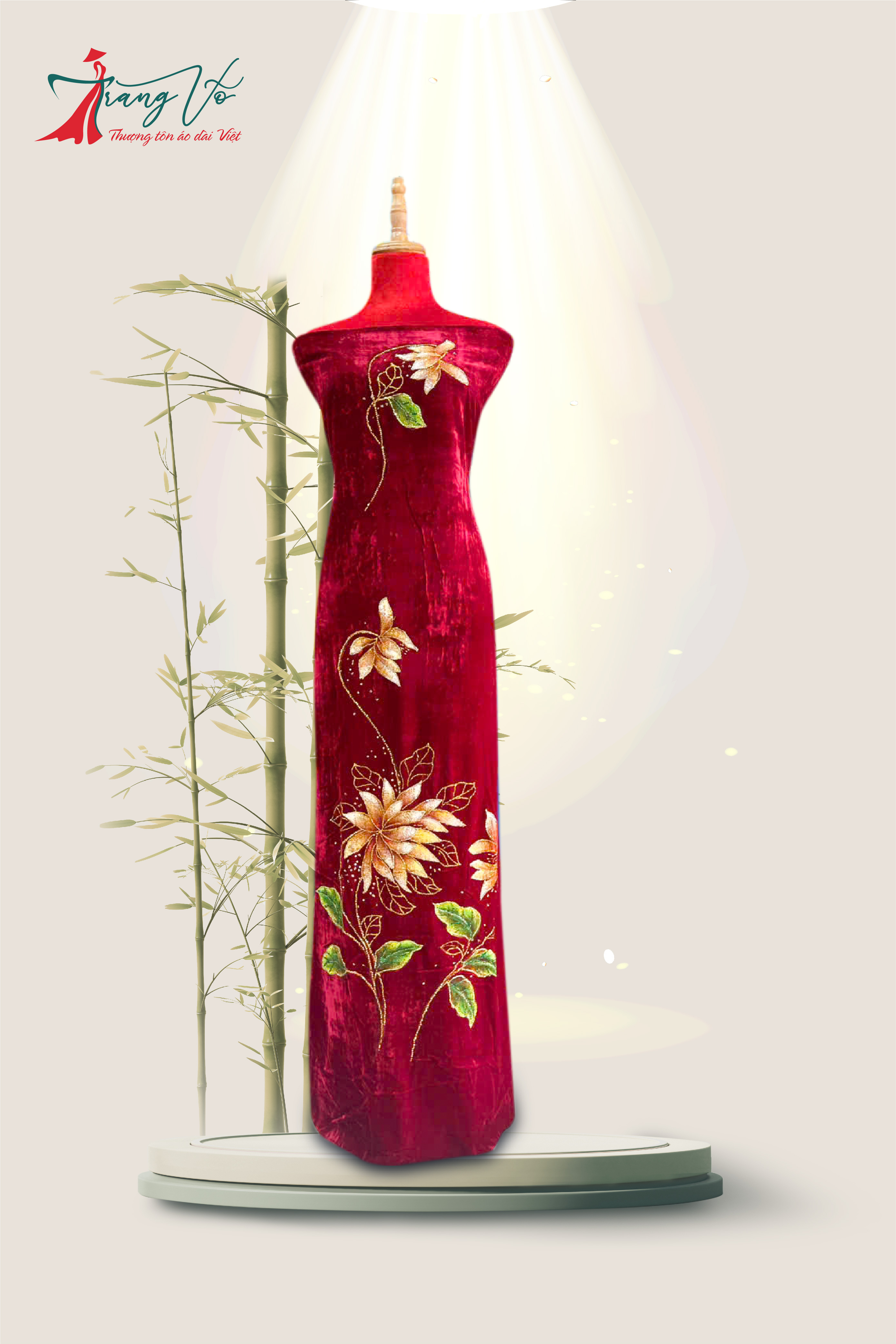 NHUNG TUYẾT VẼ HOA VĂN PHONG CẢNH ÉP ĐÁ CAO CẤP #02112404